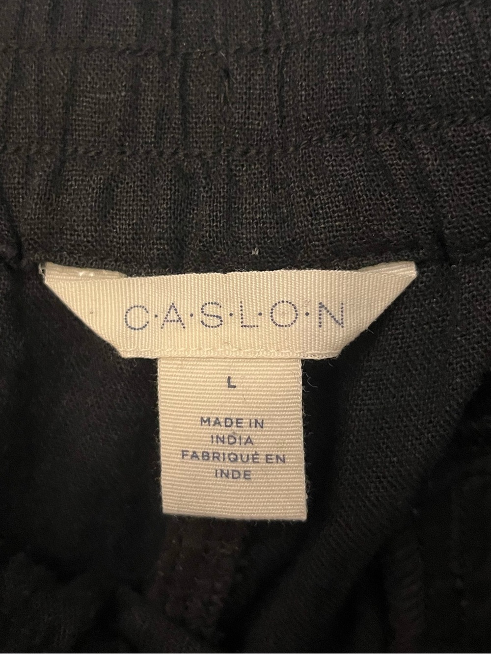 Caslon Drawstring Linen-Blend Pants - Picture 2 of 3